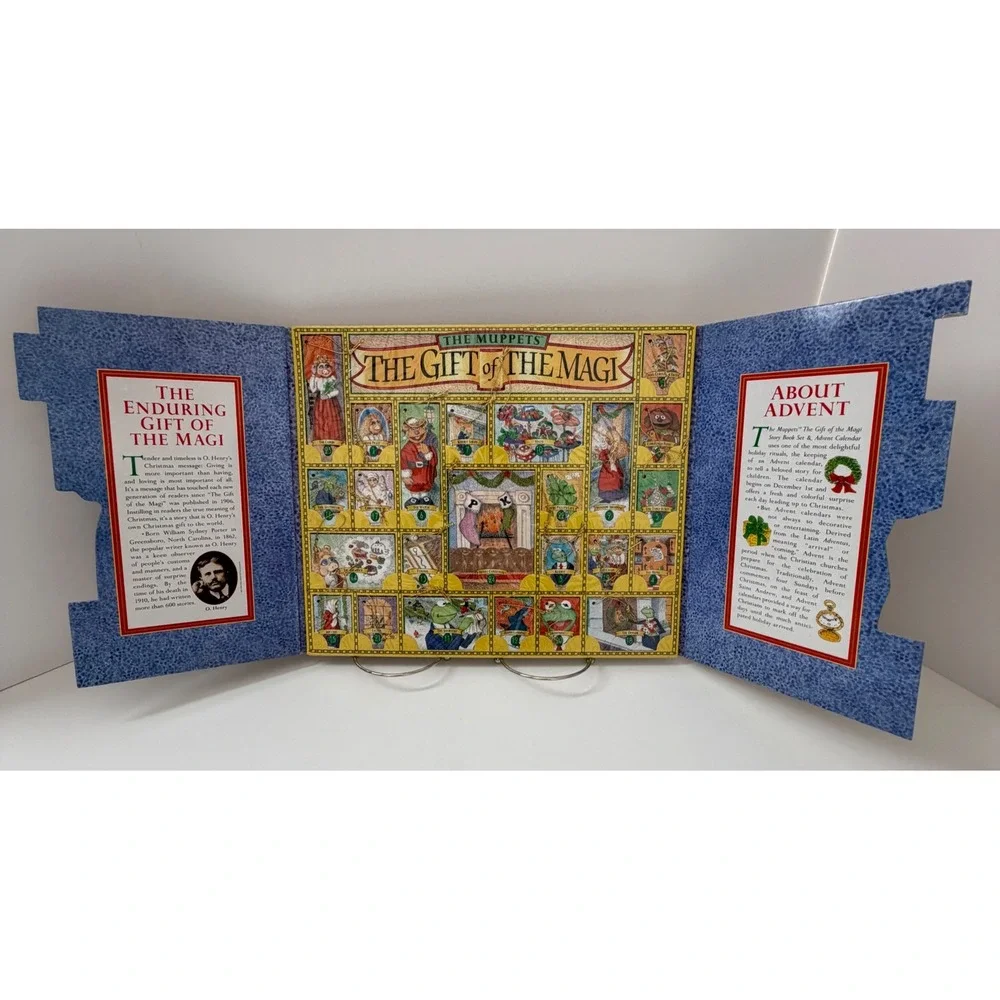 1996 Muppets Gift of the Magi Advent Calendar 24 Story Books Complete Vintage